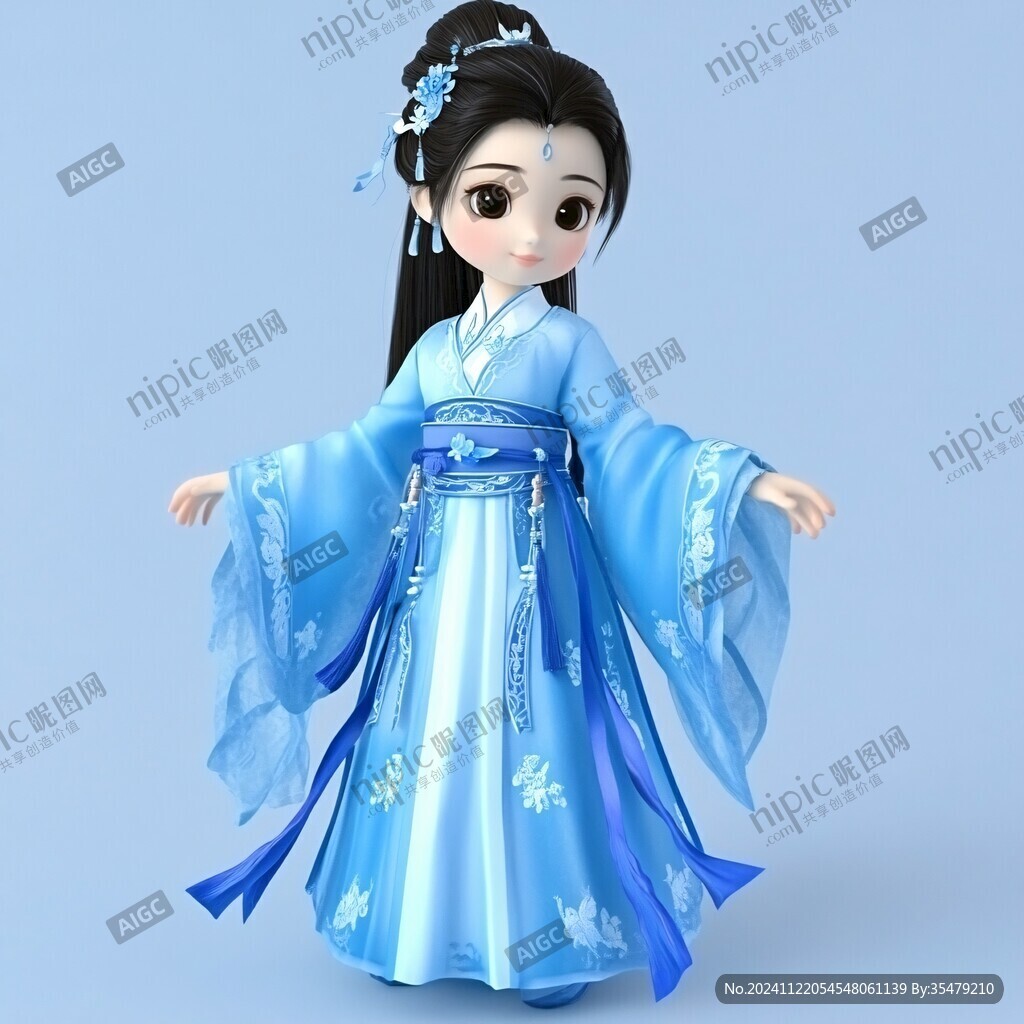 漢服卡通娃娃