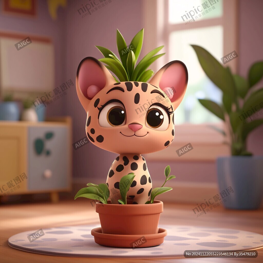 原創(chuàng)卡通小獵豹