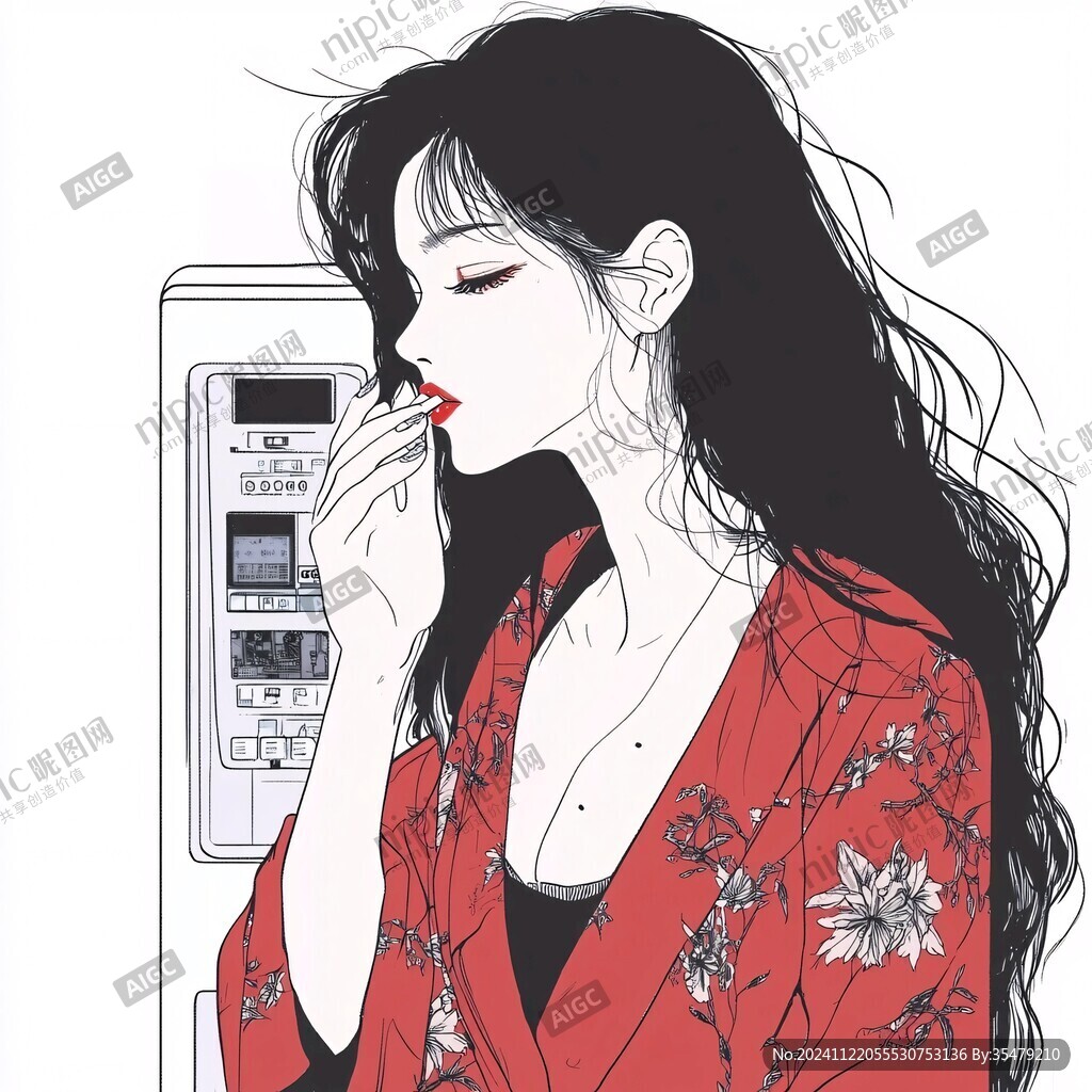 手繪女頭