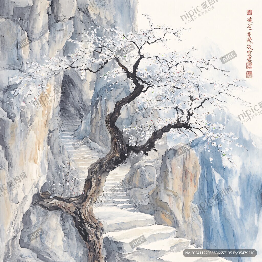 嵩山插畫