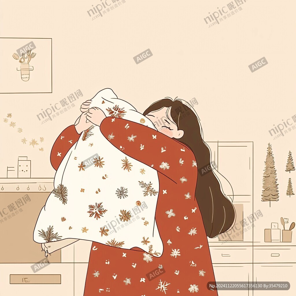 治愈冬天插畫