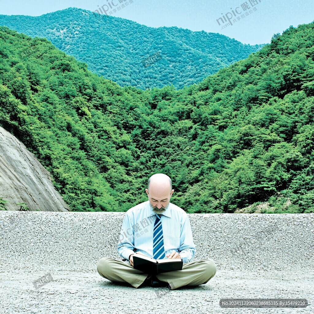 靜坐的男人
