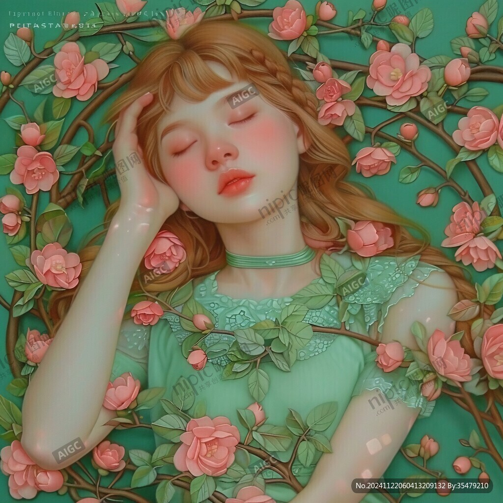 花季少女插畫