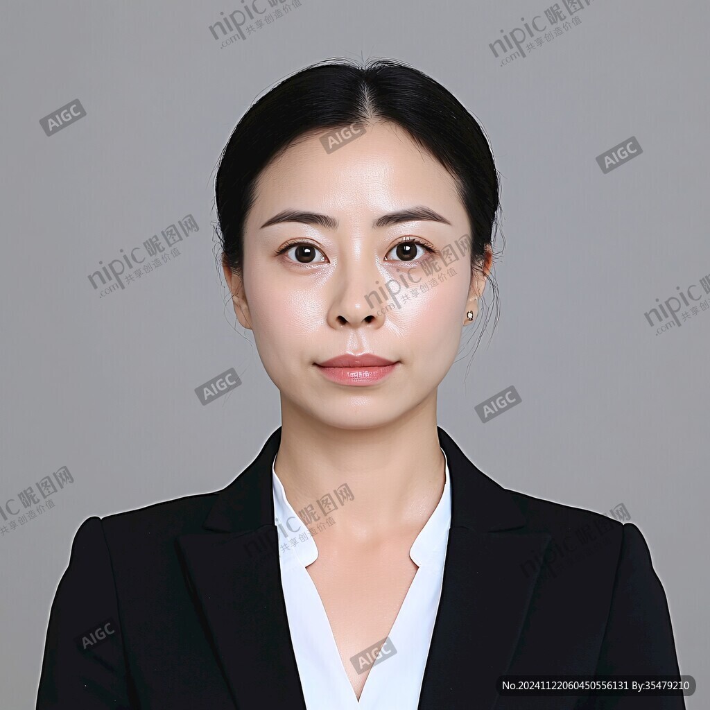 女生證件照正裝