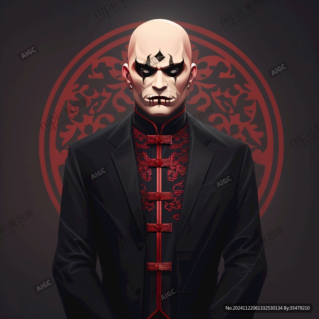 臉譜人物插畫