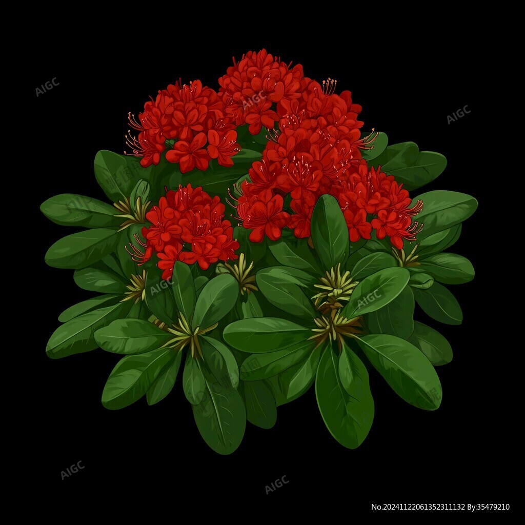 鼠繪杜鵑花