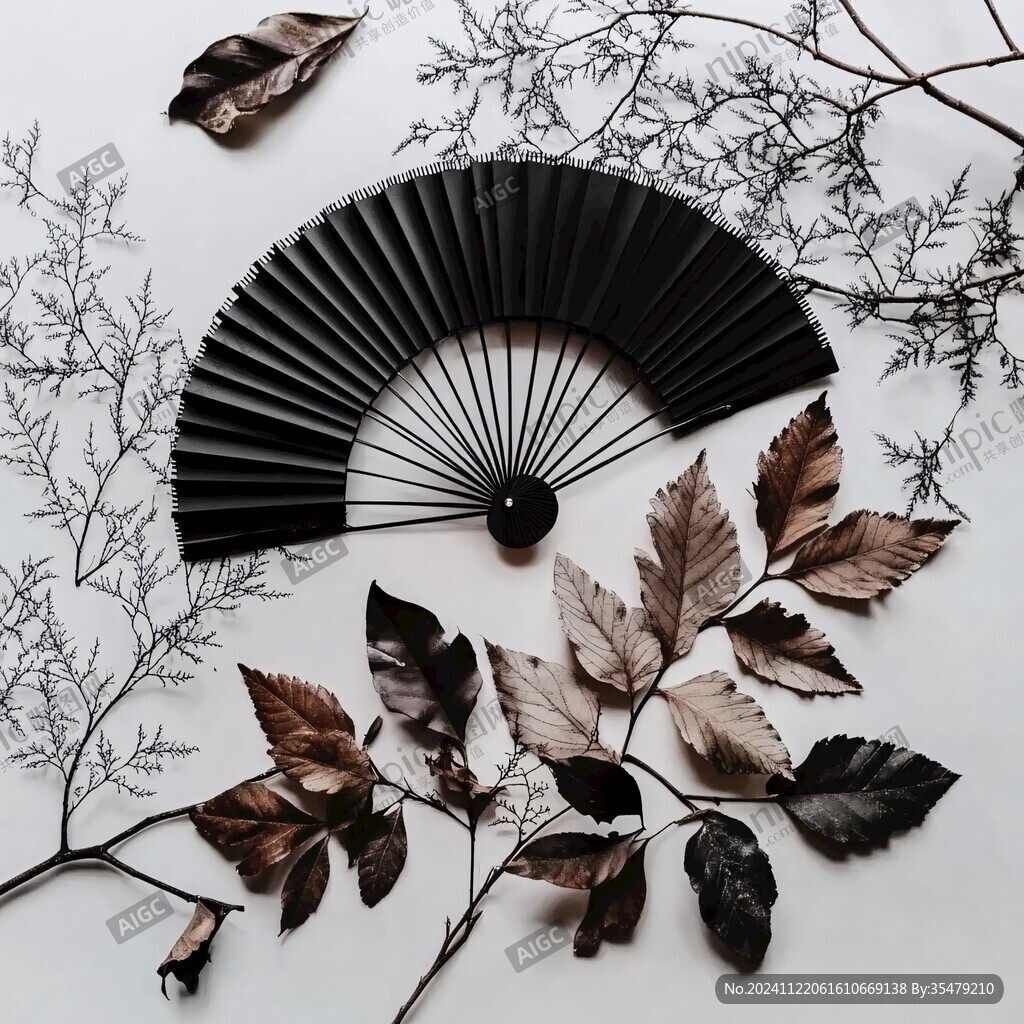 玳瑁撒扇紙扇