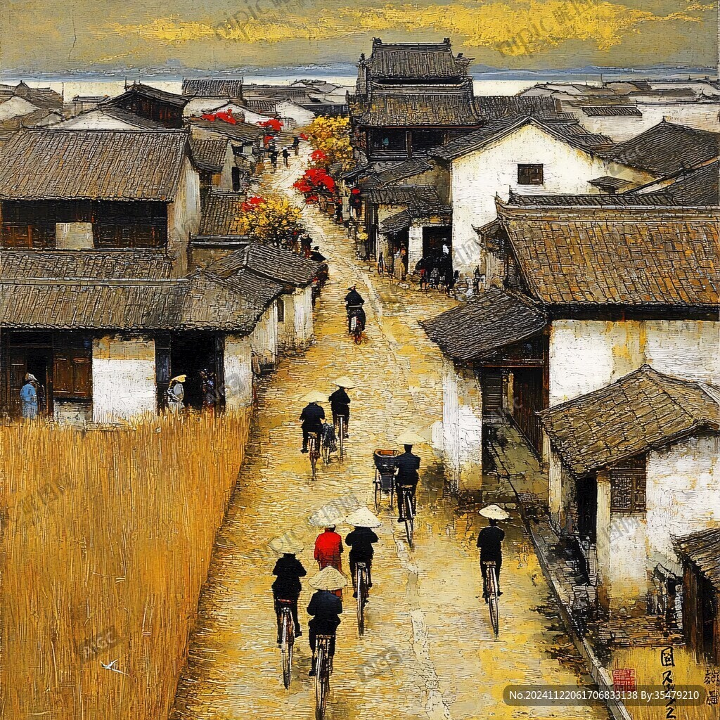 千燈古鎮(zhèn)油畫