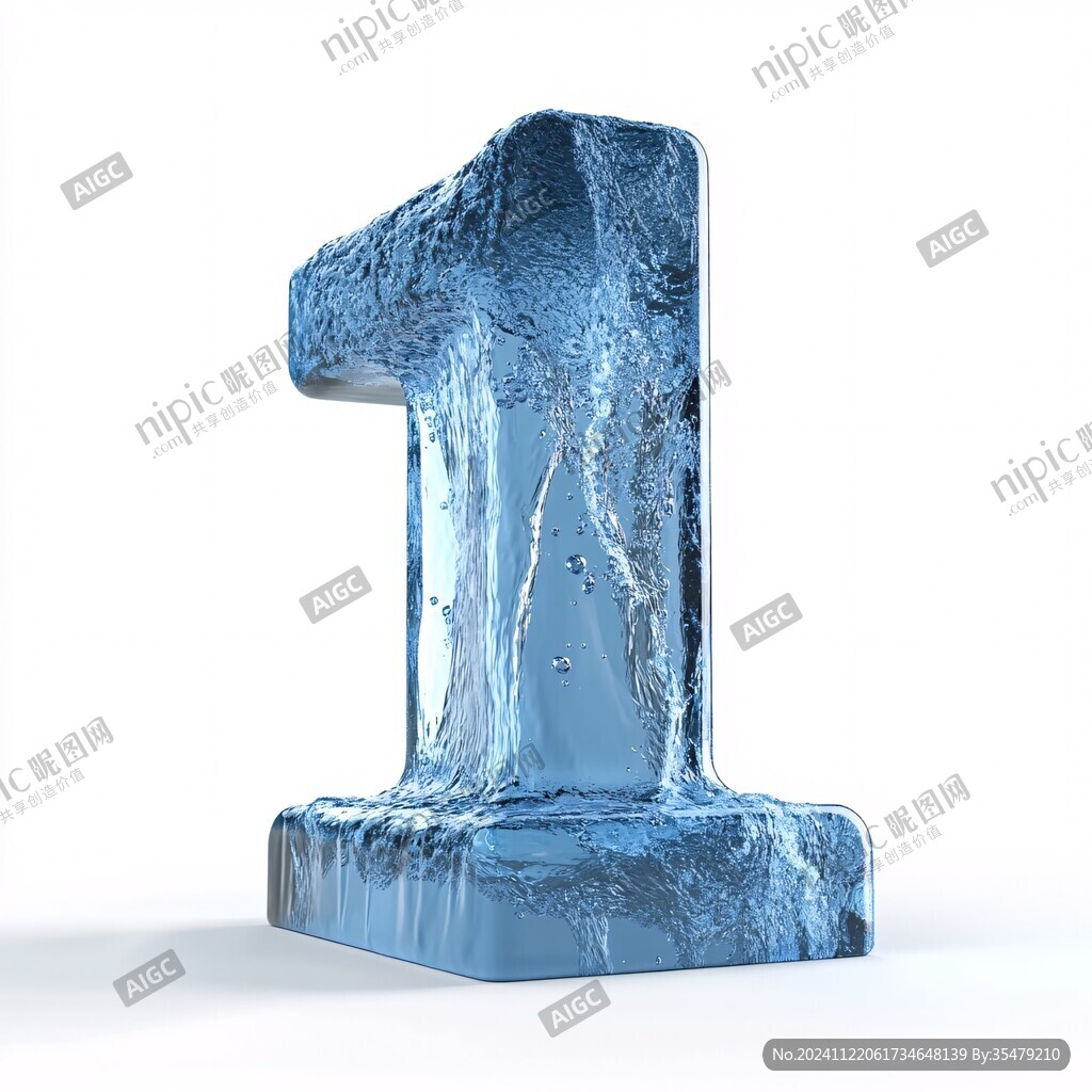 創(chuàng)意立體質(zhì)感數(shù)字1