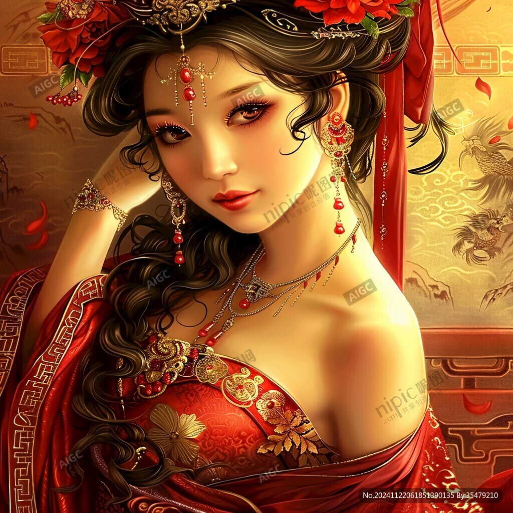 鼠繪古代美女