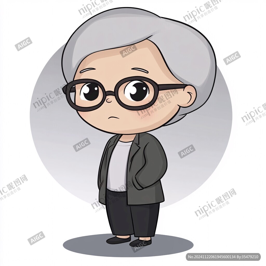 卡通姥姥姥爺