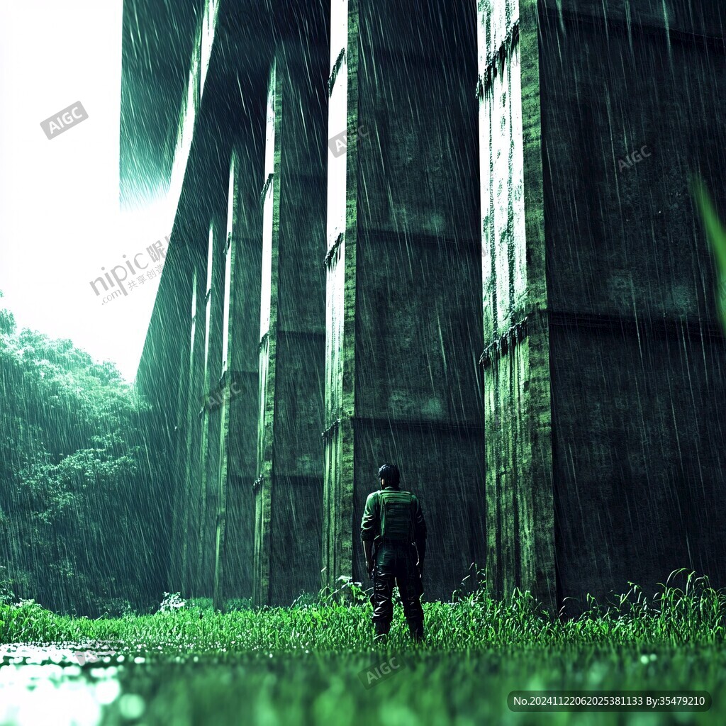橋下避雨