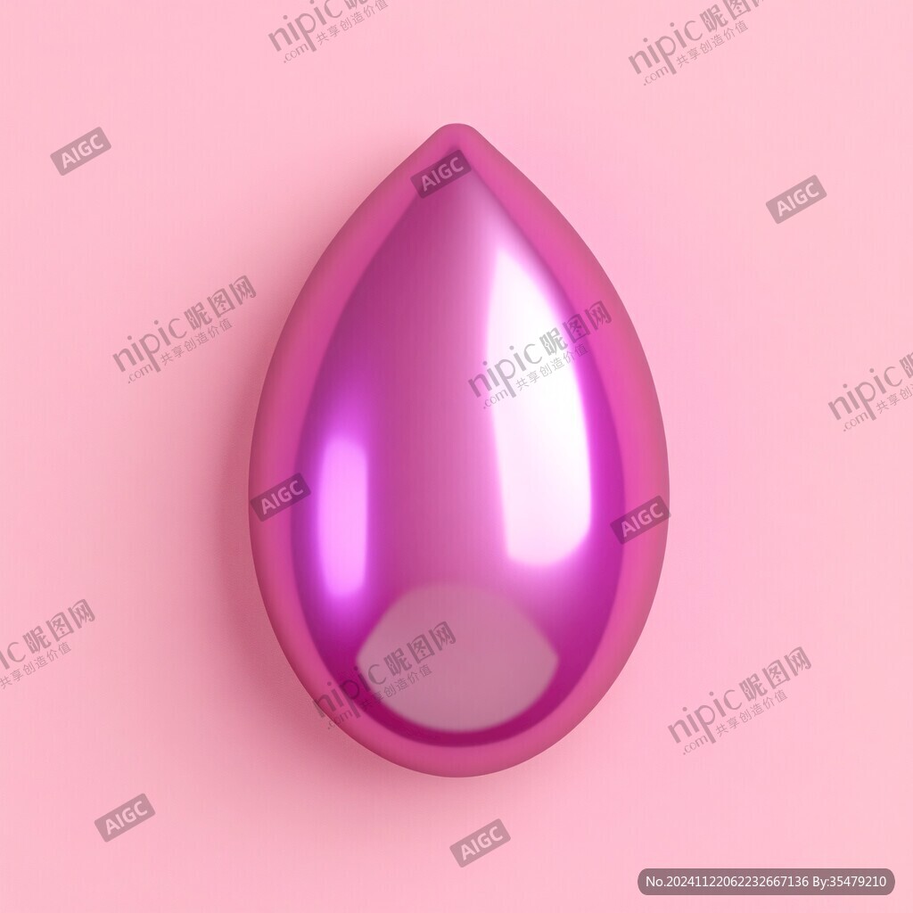 粉色水滴