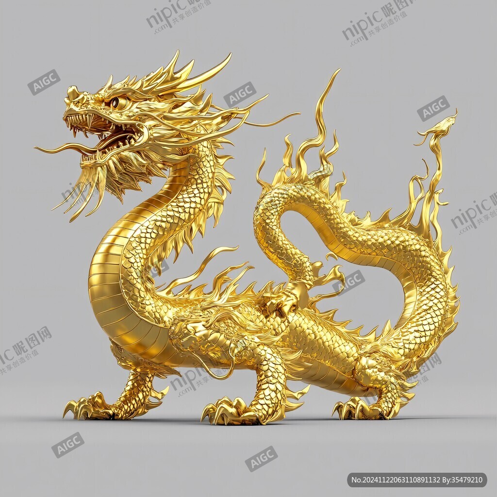 金色龍素材