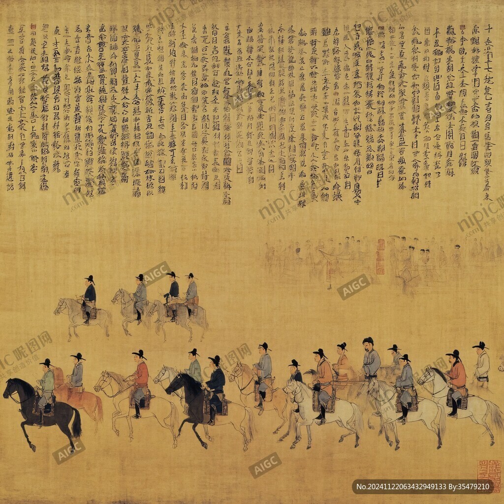步輦圖全卷