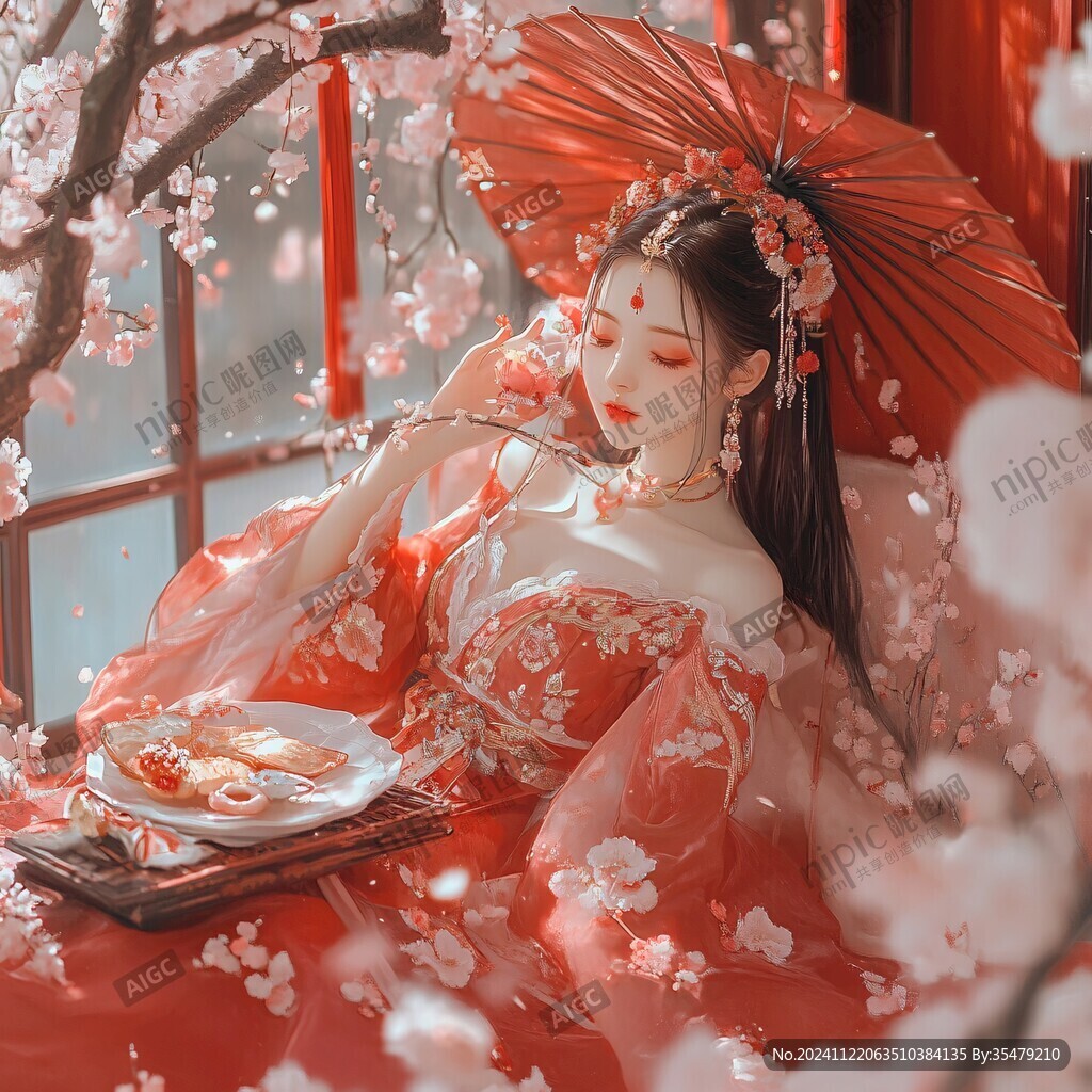 古風(fēng)紅衣