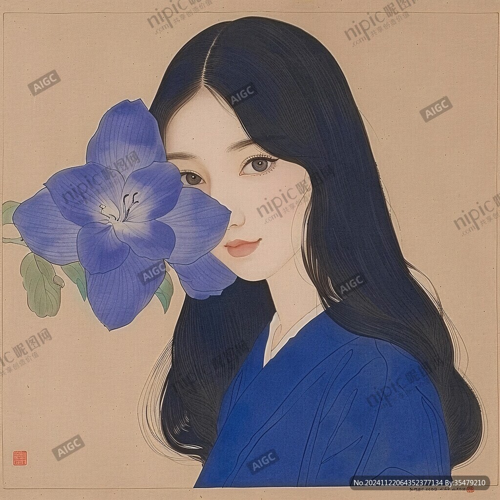 日本美女畫