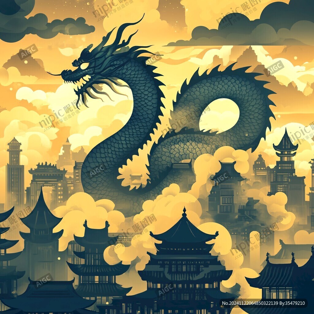 龍年文創(chuàng)插畫