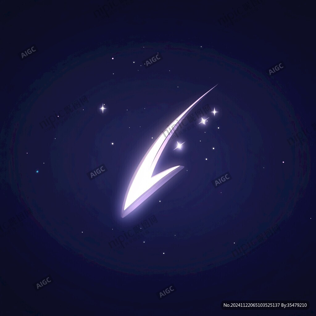 創(chuàng)意夜晚星點(diǎn)流星