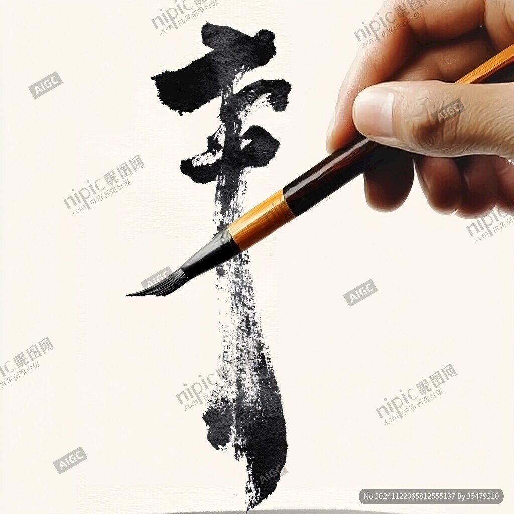 毛筆水墨概念地產(chǎn)