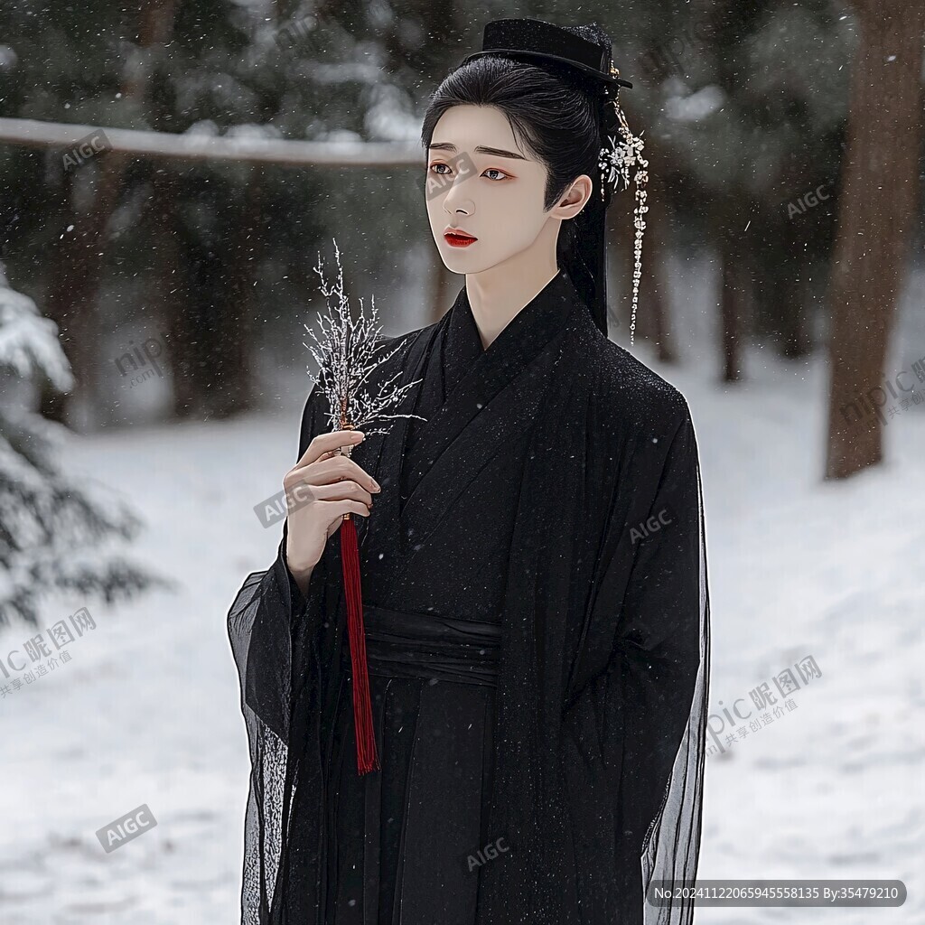 踏雪尋梅大袖衫