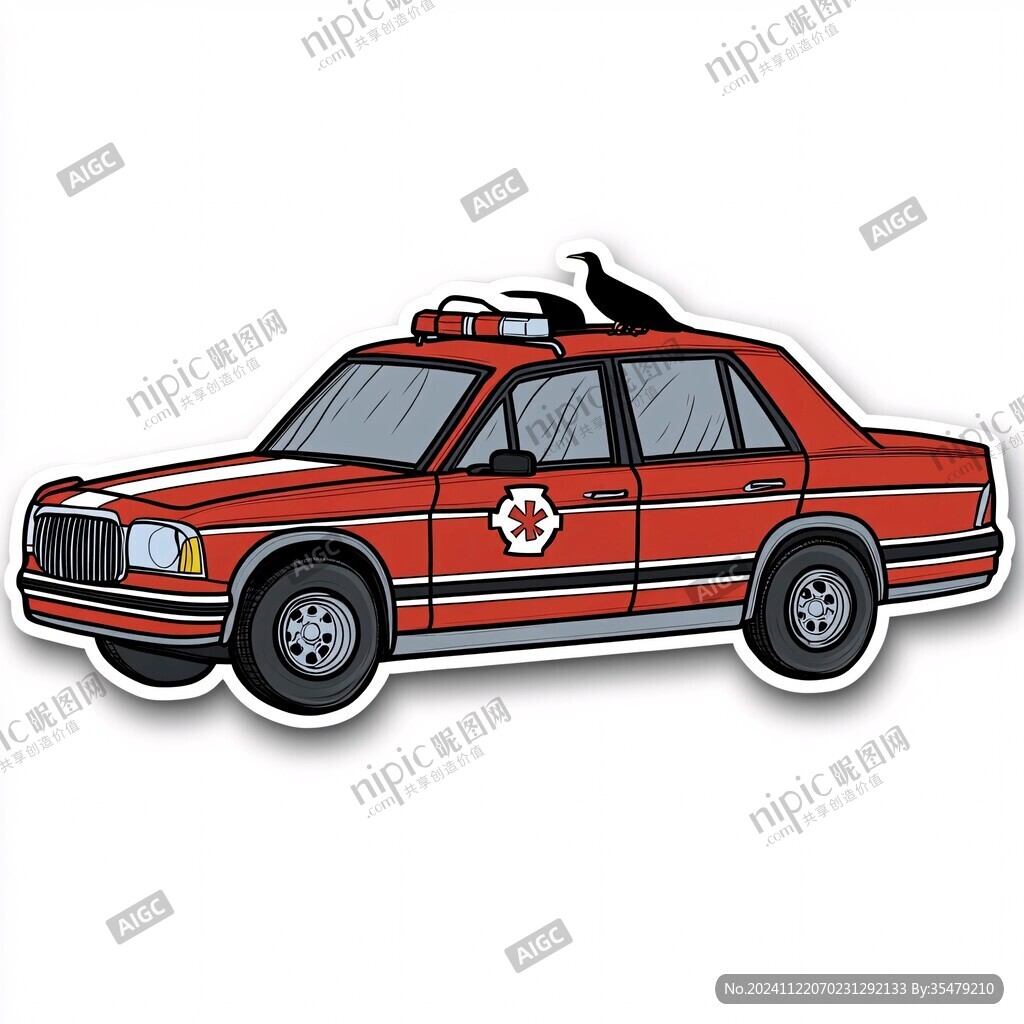 卡通汽車貼