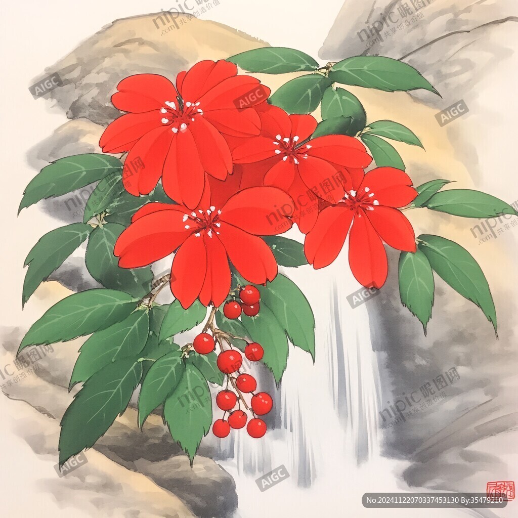 鳳凰花手繪