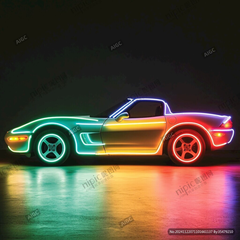 發(fā)光的車酷炫車