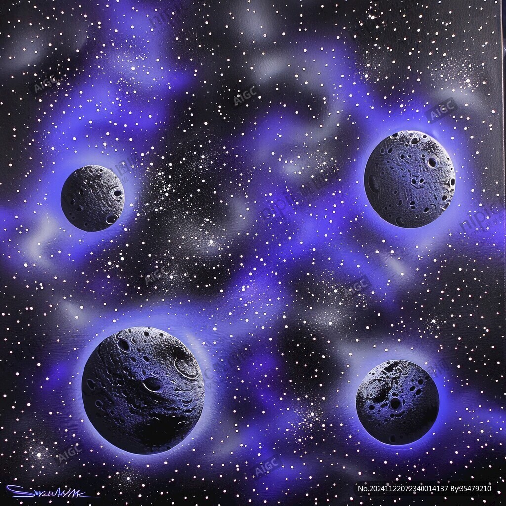 宇宙立體畫