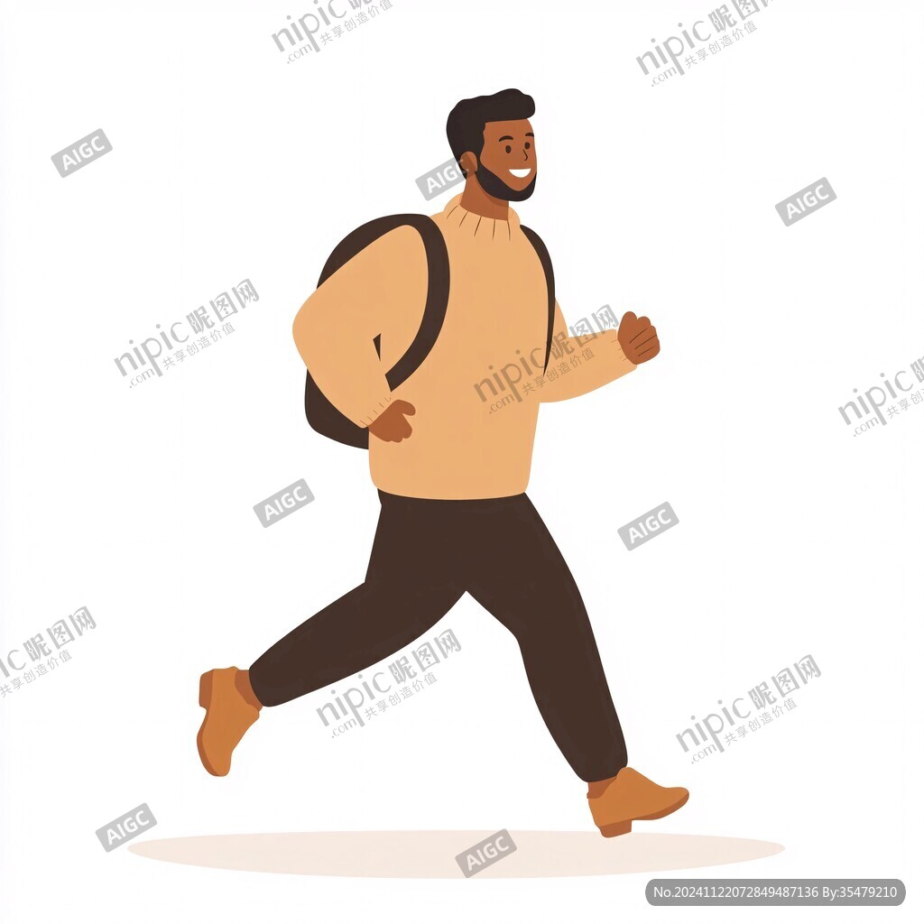 人物側(cè)面行走