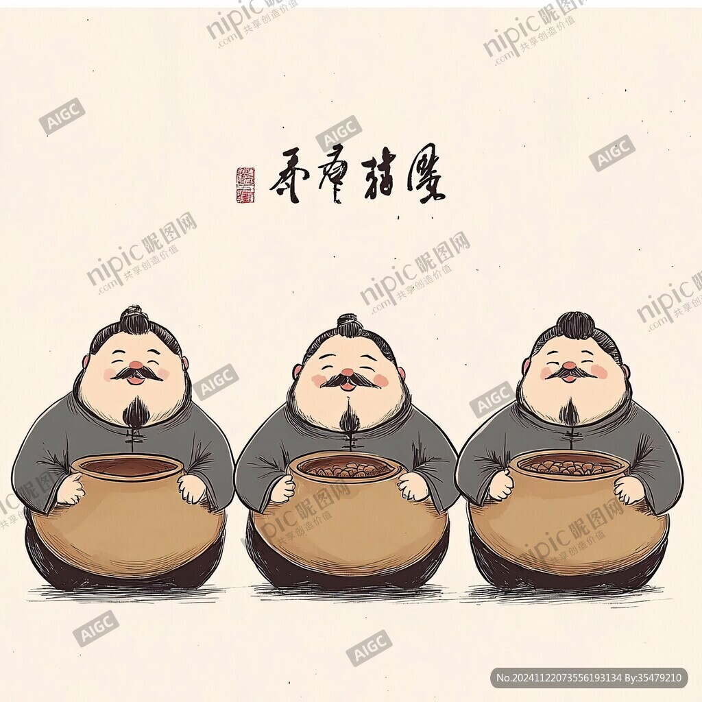 美食文化餐飲插畫李逵