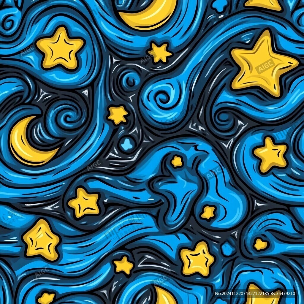 卡通星系圖案
