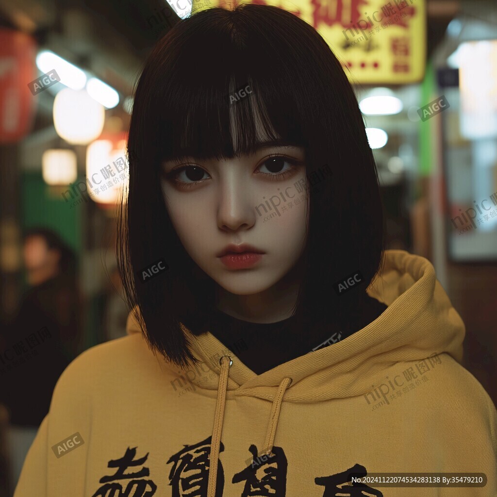 短發(fā)女孩頭像