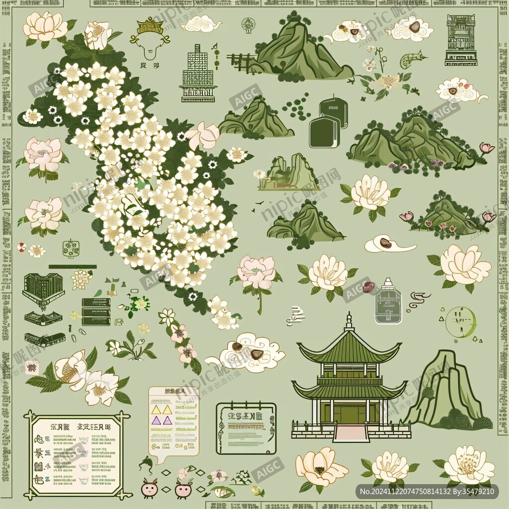 江南香山風景區元素