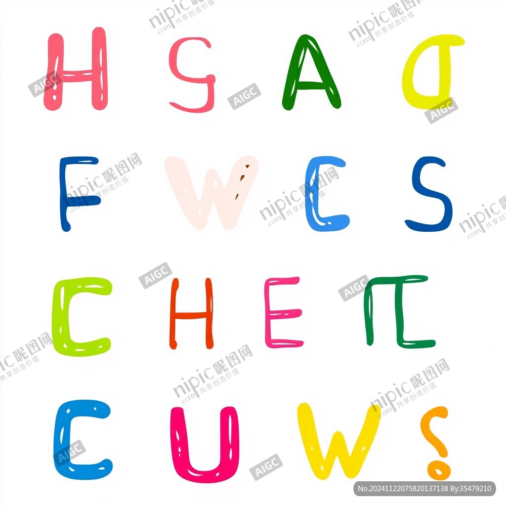 whwh字母設(shè)計(jì)