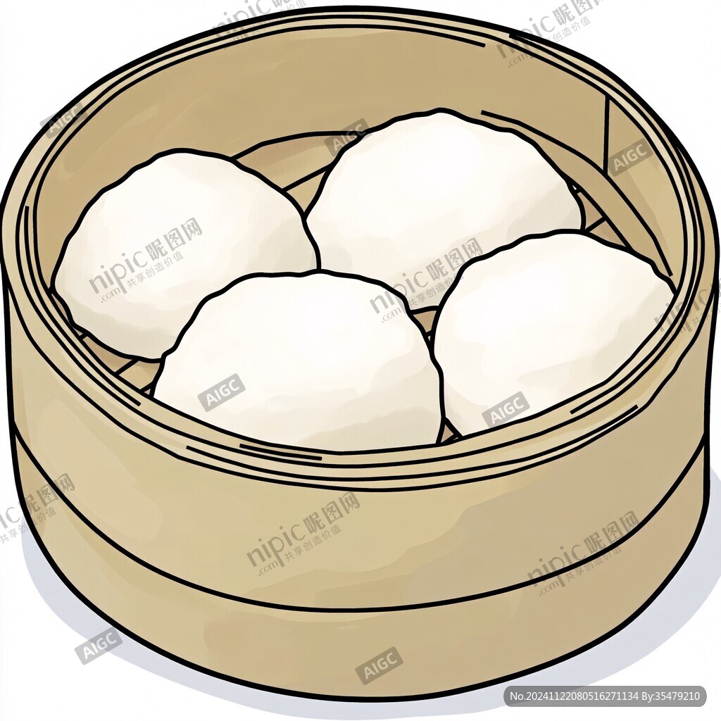 蒸包手繪美食