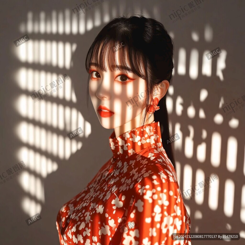 窗花人像
