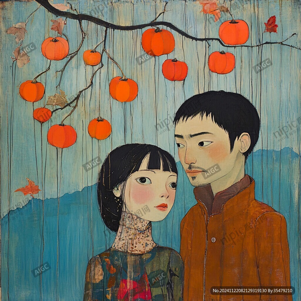 小夫妻裝飾畫
