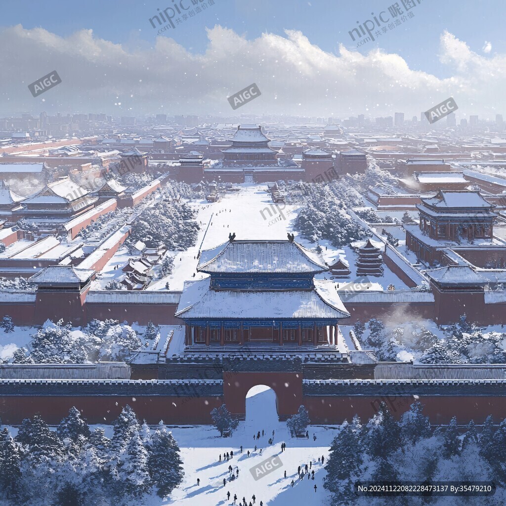 雪中宮闕