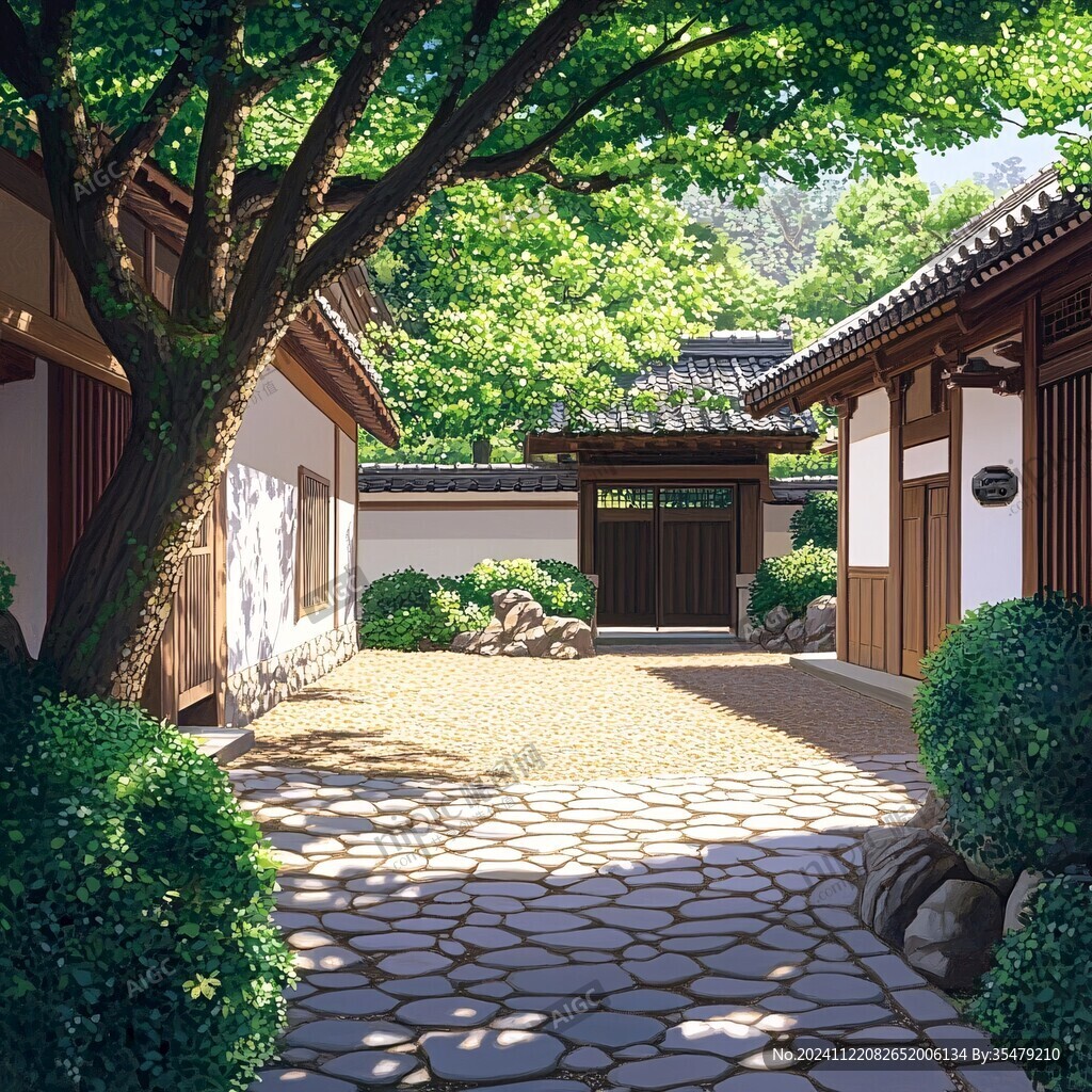 韓式村舍庭院