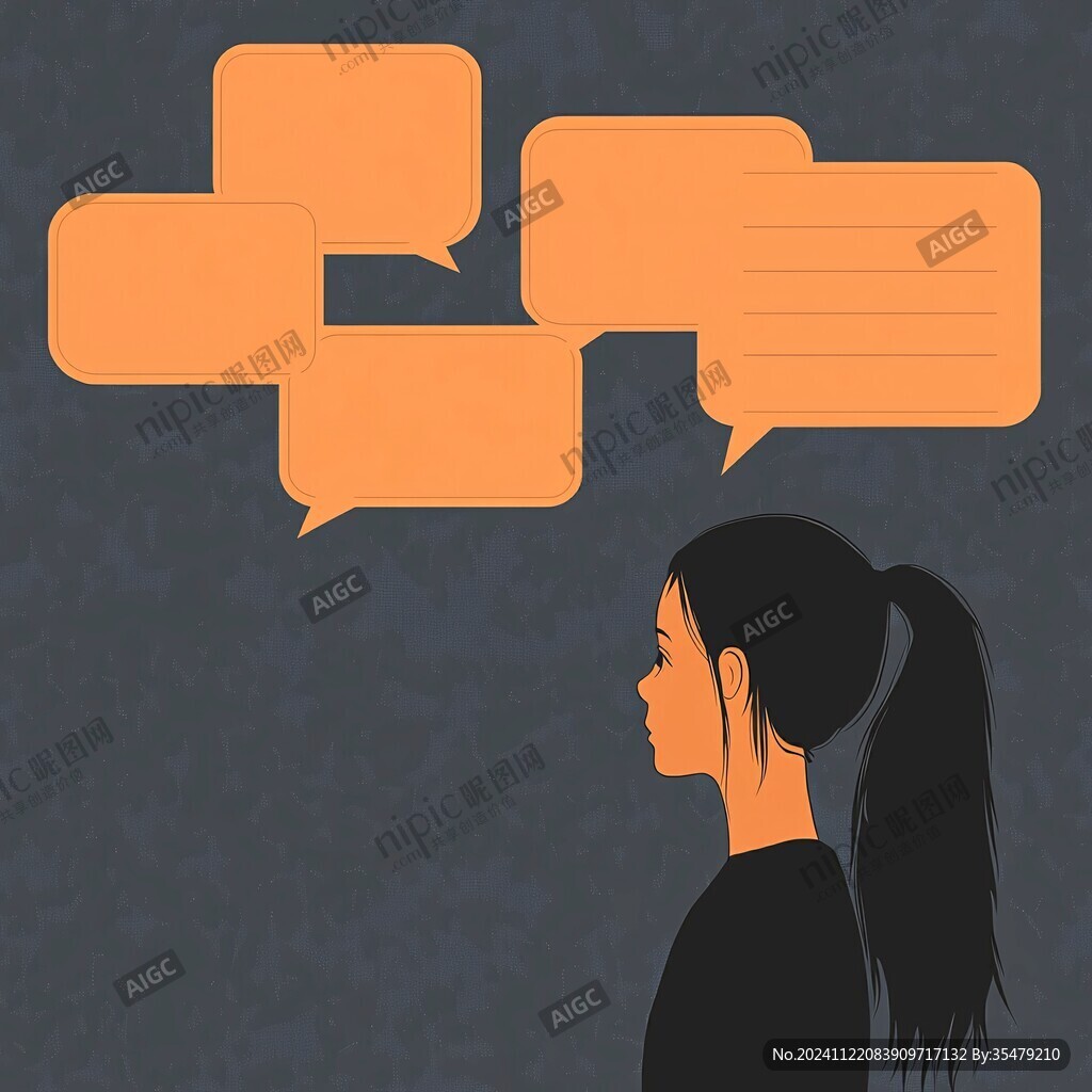 女生側影
