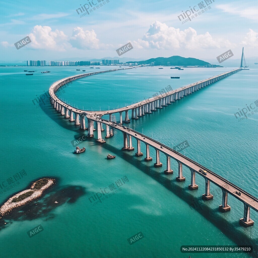 港珠澳大橋俯拍