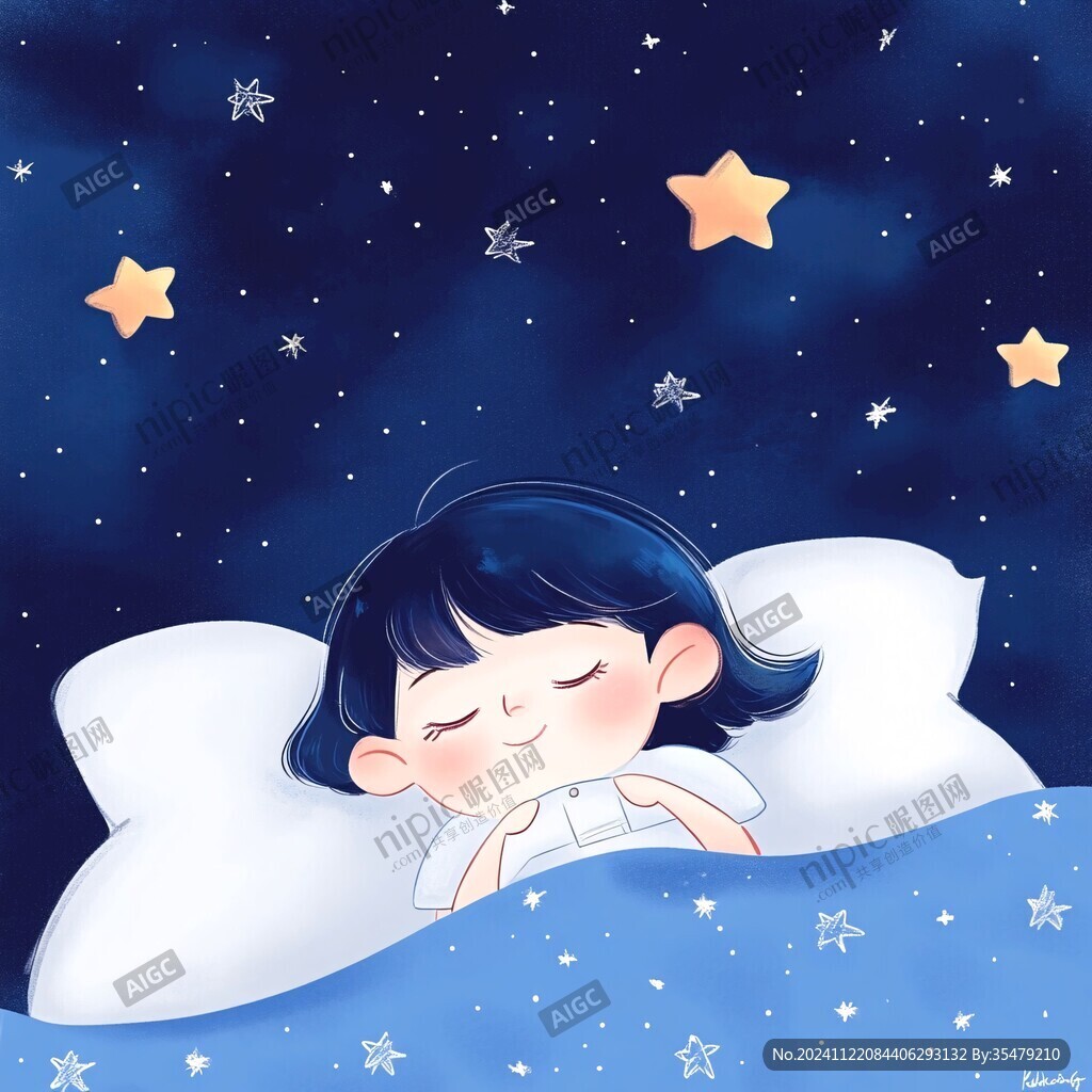 好睡眠插畫
