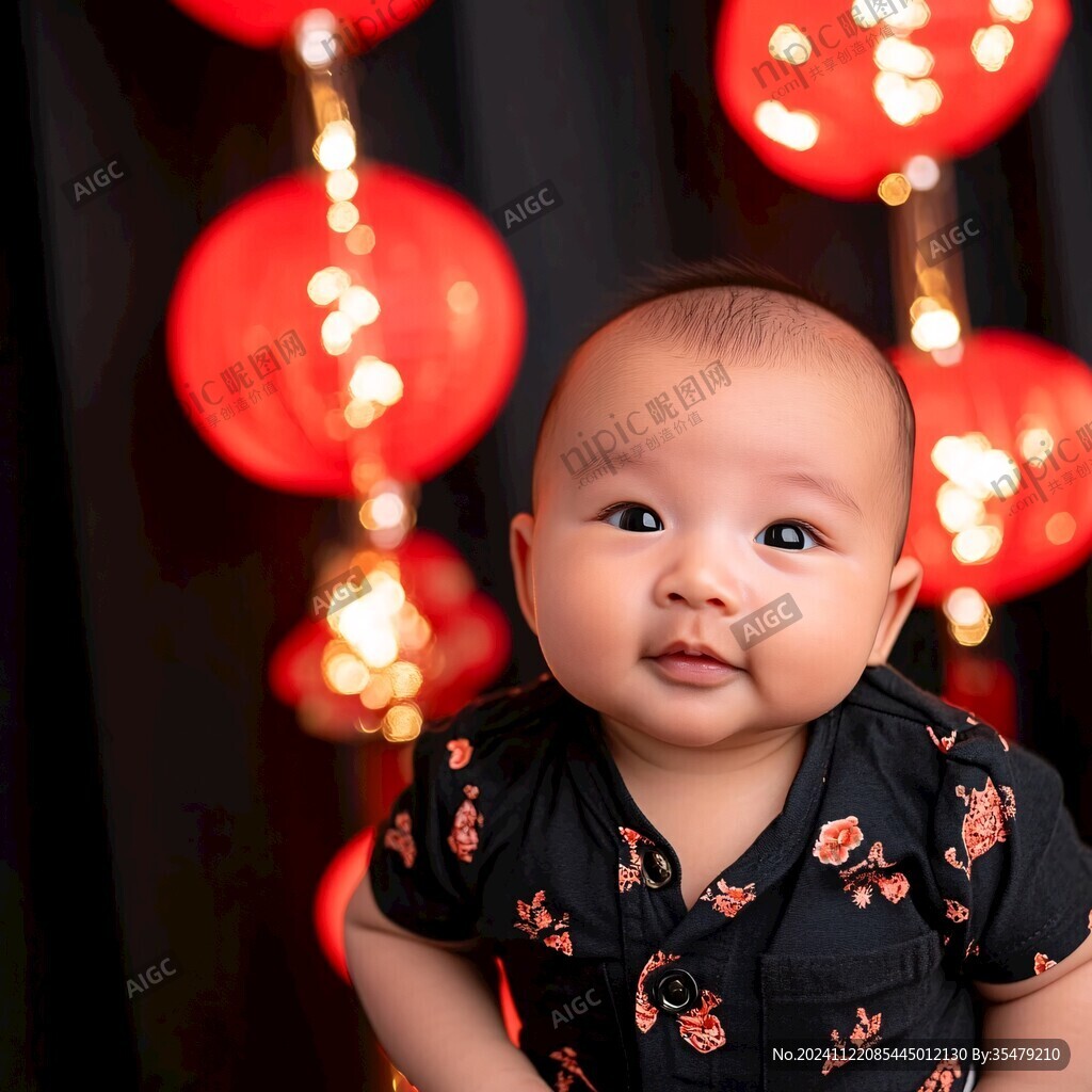 紅黑色寶寶宴