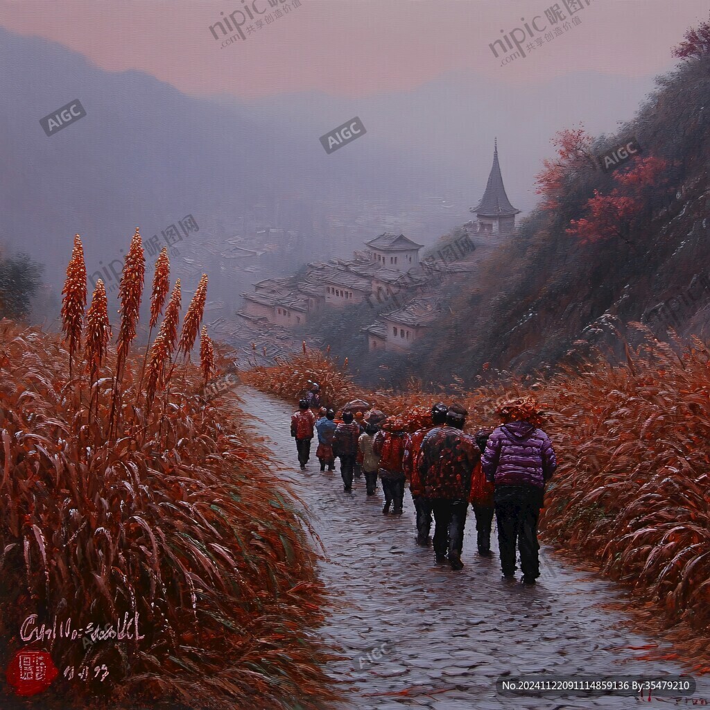 山谷紅了