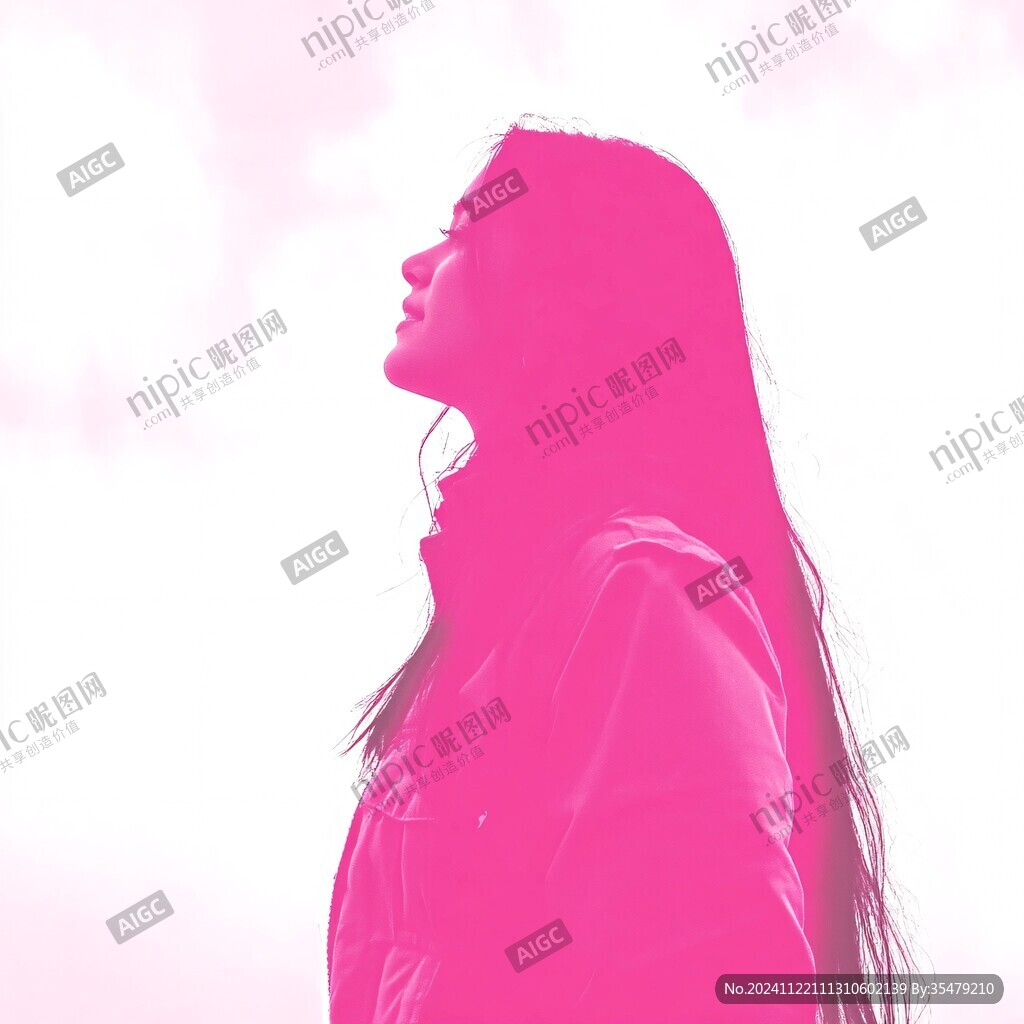 粉色的少女
