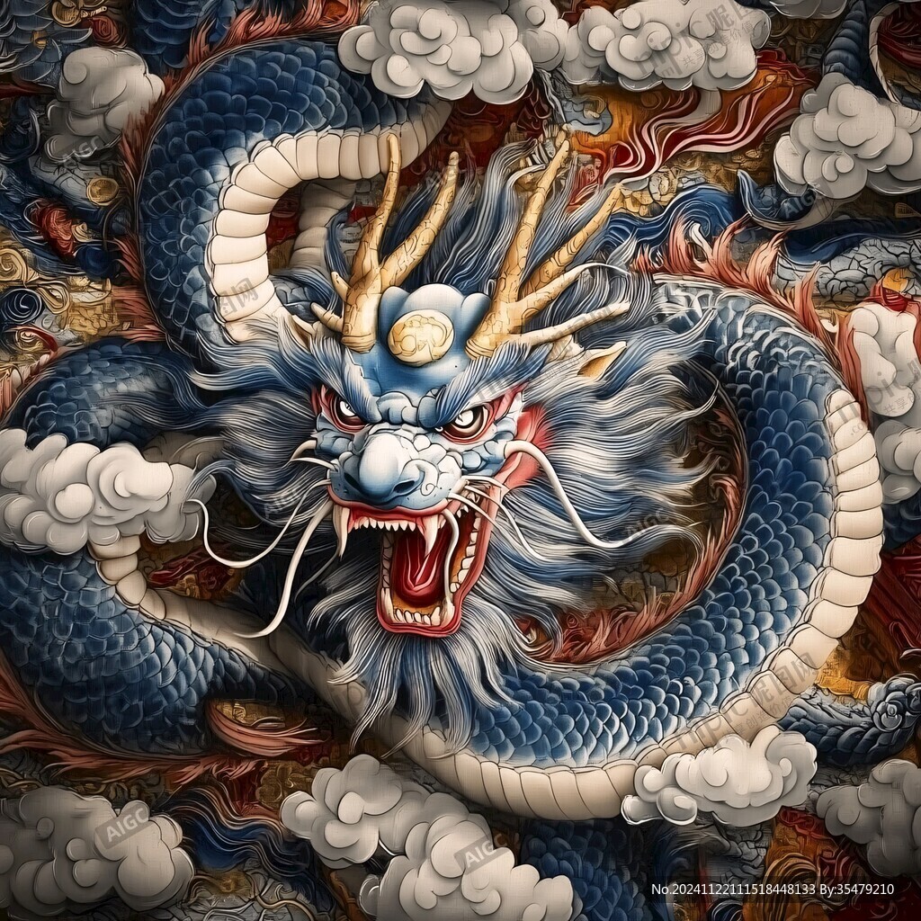 高清龍壁畫