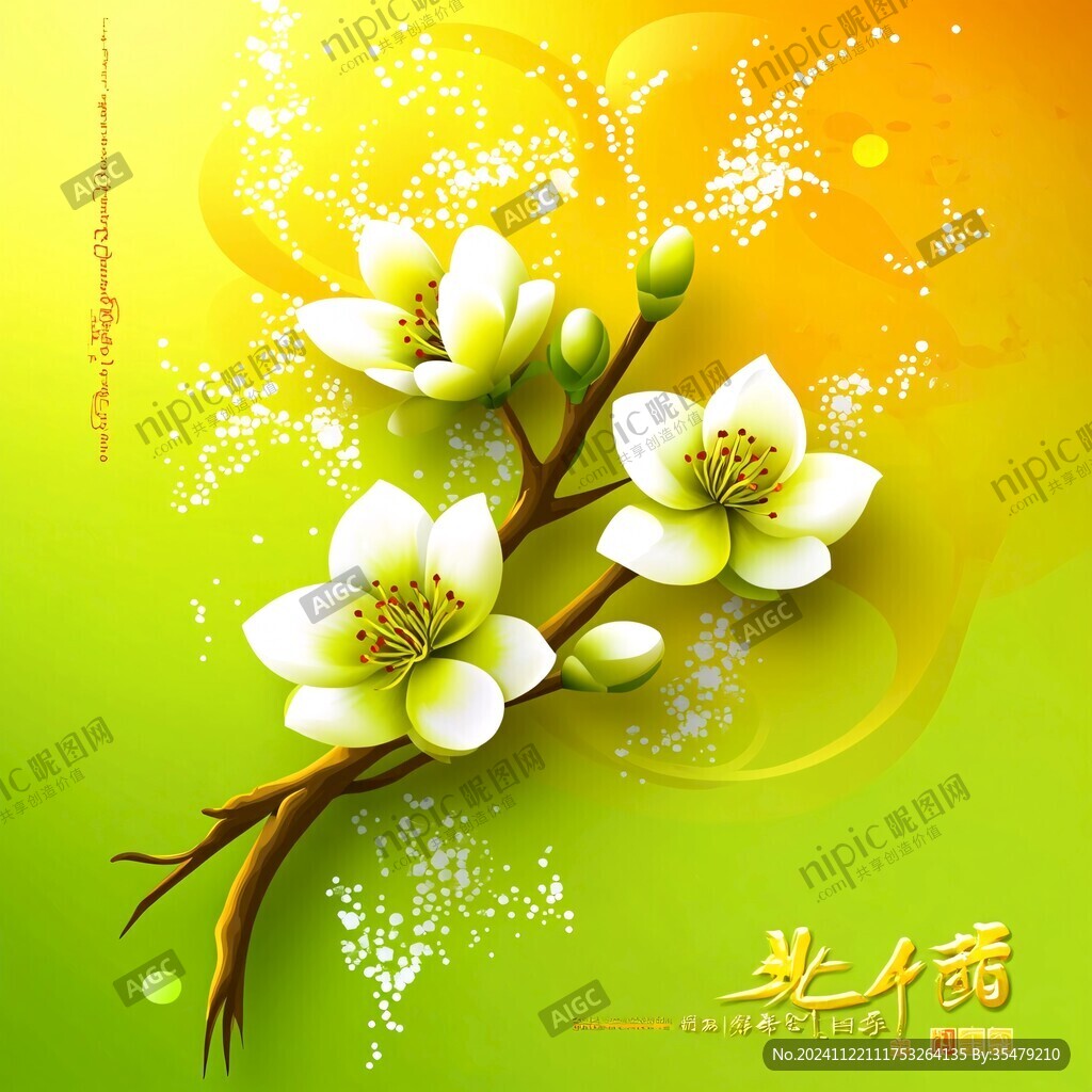 百合手繪海報(bào)