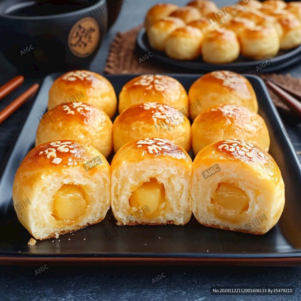 糕點(diǎn)注心雞蛋糕包烘焙