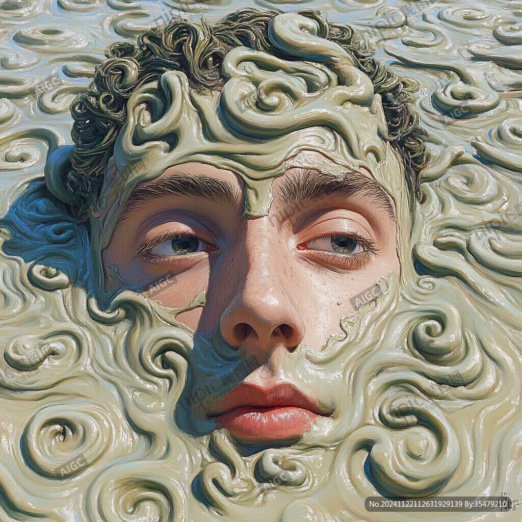 3d浮雕插畫